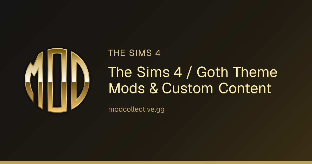 The Sims 4 / Goth Theme Mods & Custom Content | Mod Collective