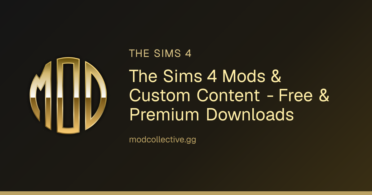 The Sims 4 Mods & Custom Content - Free & Premium Downloads | Mod ...